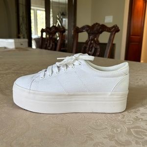 JC Play by Jeffrey Campbell Zomg Platform Sneakers, White, Size US 9